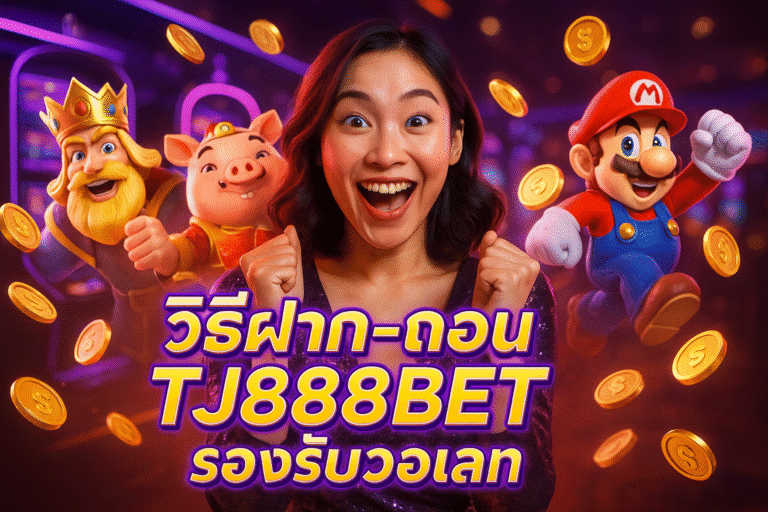 วิธีฝาก-ถอน TJ888BET รองรับวอเลท