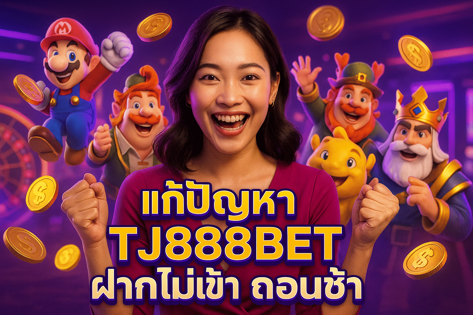 แก้ปัญหา TJ888BET ฝากไม่เข้า ถอนช้า